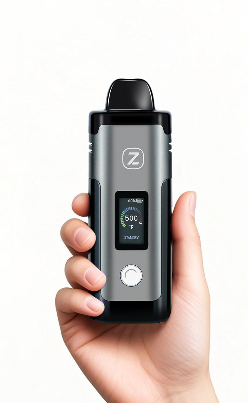 ZOORAA Kusha Portable Dry Herb Vaporizer - Chrome